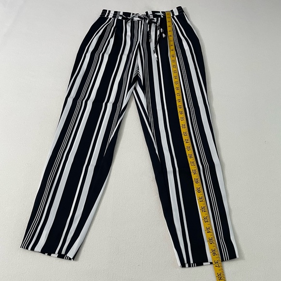 ZARA BASIC Striped Drawstring Pants - Picture 8 of 10